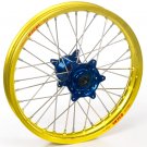 Haan Wheels, Komplett Hjul, 1,40, 19", FRAM, GUL BLÅ, Suzuki 02-24 RM85, 97-01 RM80