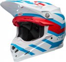 BELL Moto-9S Flex Helmet - Banshee Gloss White/Red