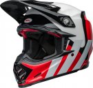 BELL Moto-9S Flex Helmet - Hello Cousteau Stripes Gloss White/Red