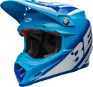 BELL Moto-9S Flex Helmet - Rail Gloss Blue/White