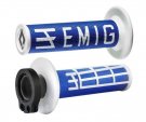 Gummihandtag ODI Emig V2 Lock-On Grip 2 & 4 Stroke Blue / White